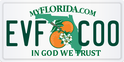 FL license plate EVFC00