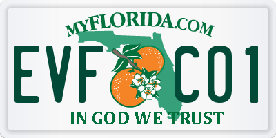 FL license plate EVFC01