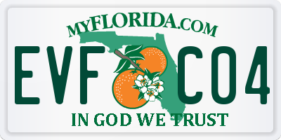 FL license plate EVFC04