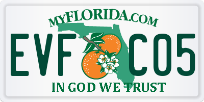 FL license plate EVFC05