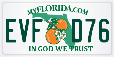 FL license plate EVFD76