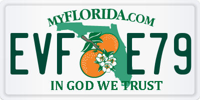 FL license plate EVFE79