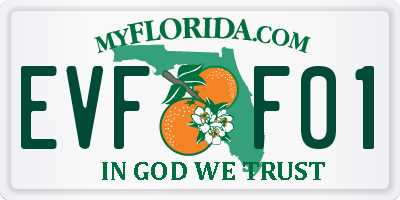 FL license plate EVFF01