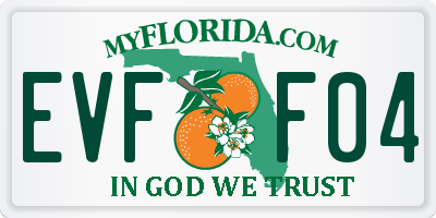 FL license plate EVFF04