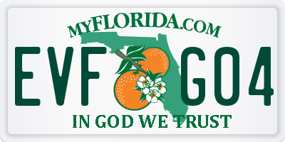 FL license plate EVFG04