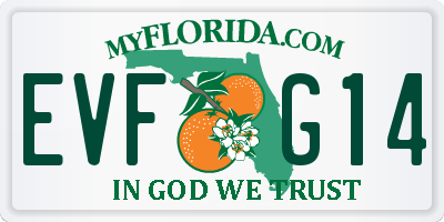FL license plate EVFG14