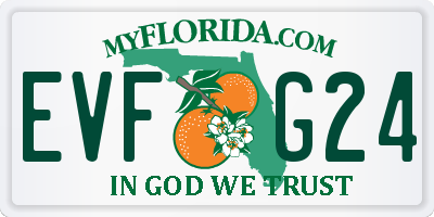FL license plate EVFG24