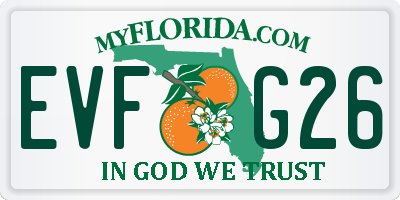 FL license plate EVFG26