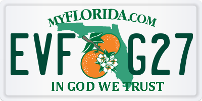 FL license plate EVFG27