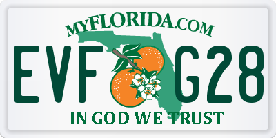 FL license plate EVFG28