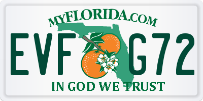 FL license plate EVFG72