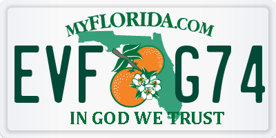 FL license plate EVFG74