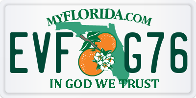 FL license plate EVFG76