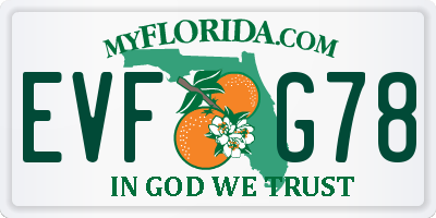 FL license plate EVFG78