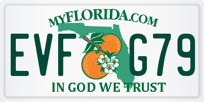 FL license plate EVFG79