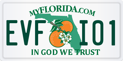 FL license plate EVFI01