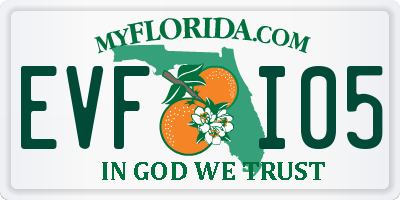 FL license plate EVFI05