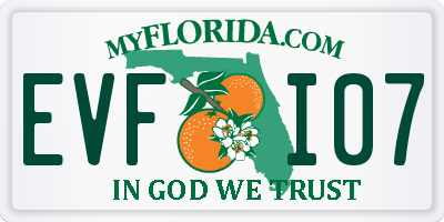 FL license plate EVFI07