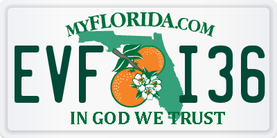 FL license plate EVFI36