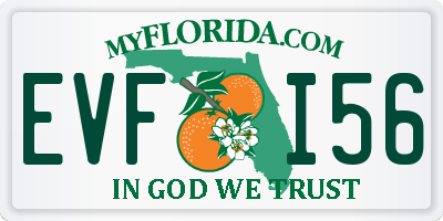 FL license plate EVFI56
