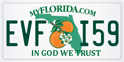 FL license plate EVFI59