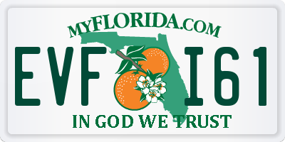 FL license plate EVFI61