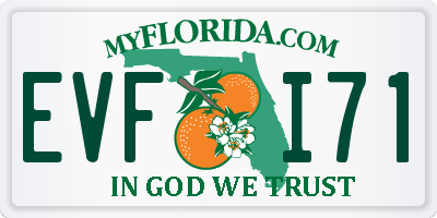 FL license plate EVFI71