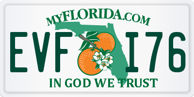 FL license plate EVFI76
