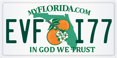 FL license plate EVFI77
