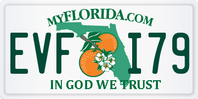 FL license plate EVFI79