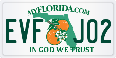 FL license plate EVFJ02