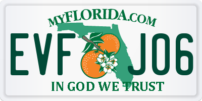 FL license plate EVFJ06