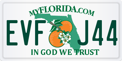 FL license plate EVFJ44