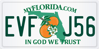 FL license plate EVFJ56