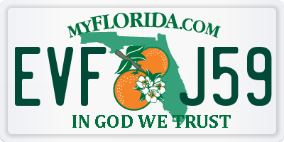 FL license plate EVFJ59