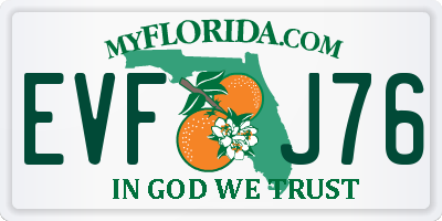 FL license plate EVFJ76
