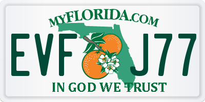 FL license plate EVFJ77
