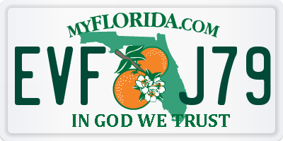 FL license plate EVFJ79