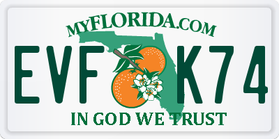 FL license plate EVFK74