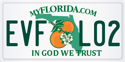 FL license plate EVFL02
