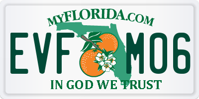 FL license plate EVFM06