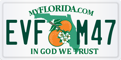 FL license plate EVFM47