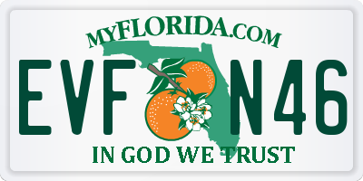FL license plate EVFN46