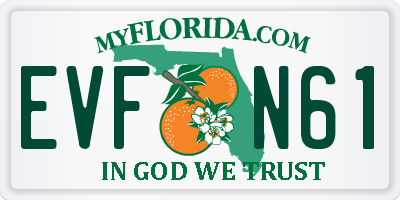 FL license plate EVFN61