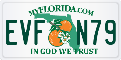 FL license plate EVFN79