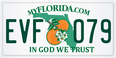 FL license plate EVFO79