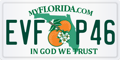 FL license plate EVFP46