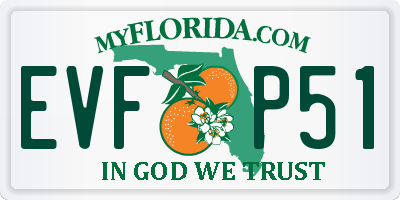 FL license plate EVFP51