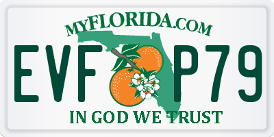 FL license plate EVFP79