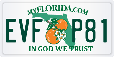 FL license plate EVFP81